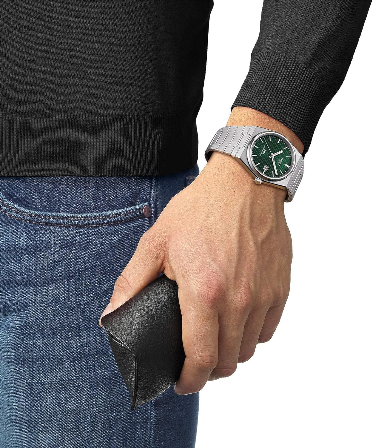 Tissot Mens PRX Powermatic 80 316L Stainless Steel case Automatic Watch, Grey, Stainless Steel, 12 (T1374071109100)