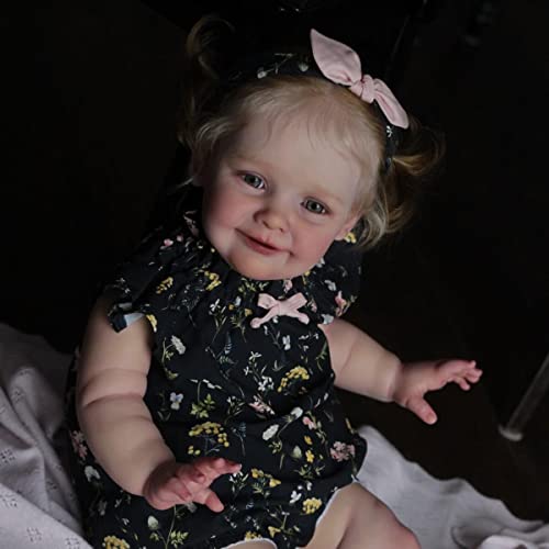 Anano 20 Inch Reborn Baby Dolls Toddler Girl Realistic Silicone Newborn Dolls Sweet Real Life Dolls for Babies