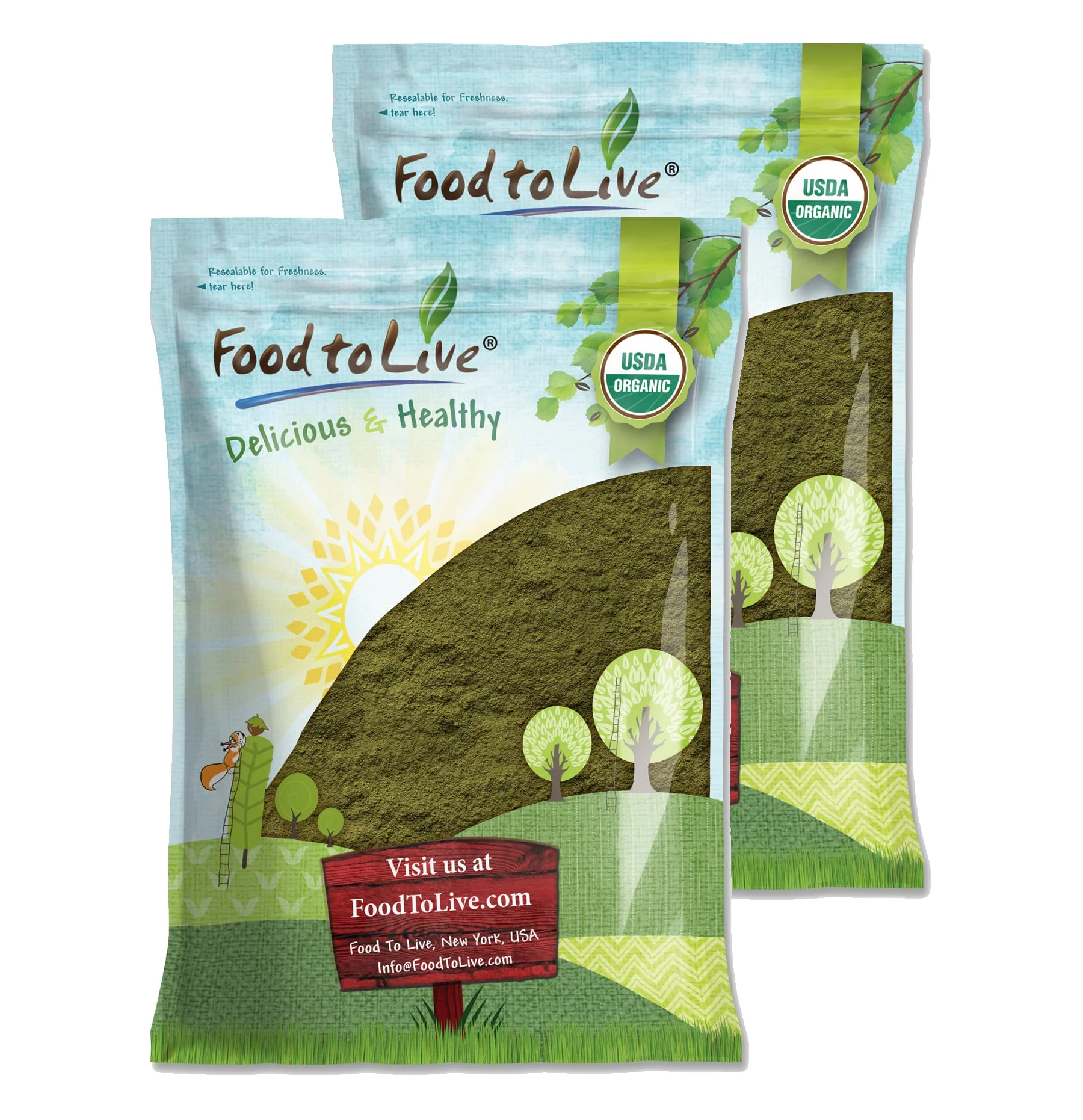 Organic Spinach Powder, 16 Pounds – Non-GMO, Kosher, Vegan, Pure – by Food to Live