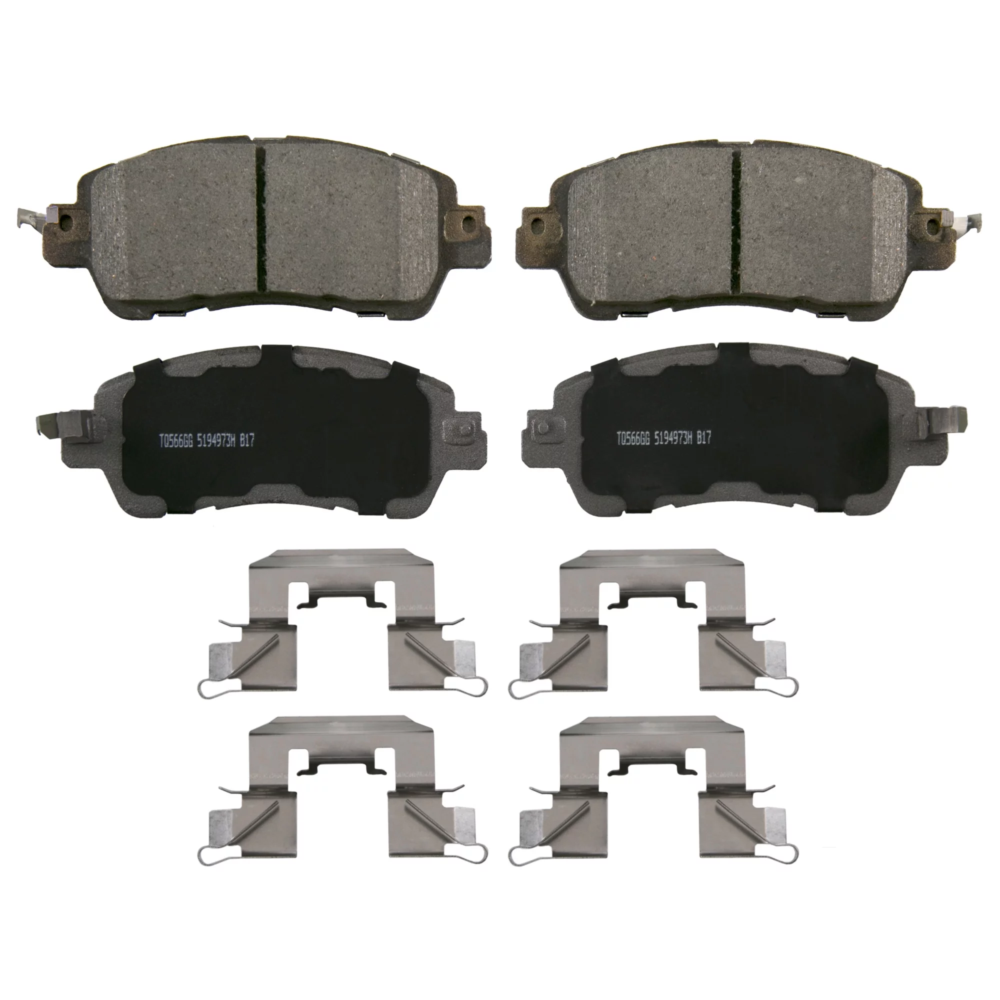 Wagner ThermoQuiet QC1852 Ceramic Disc Brake Pad Set Fits select: 2017-2018 TOYOTA YARIS IA, 2016 TOYOTA SCION IA