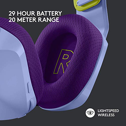 Logitech G733 Lightspeed Wireless Gaming Headset, Suspension Headband, Lightsync RGB, Blue VO!CE Mic, PRO-G Audio – Black, Gaming Headset Wireless, PC, PS5, PS4, Switch Compatible