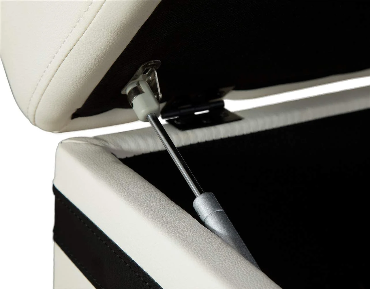 Pon Living Furniture White Faux Leather Sectional Sofa Set, L-Shaped Couches for Living Room