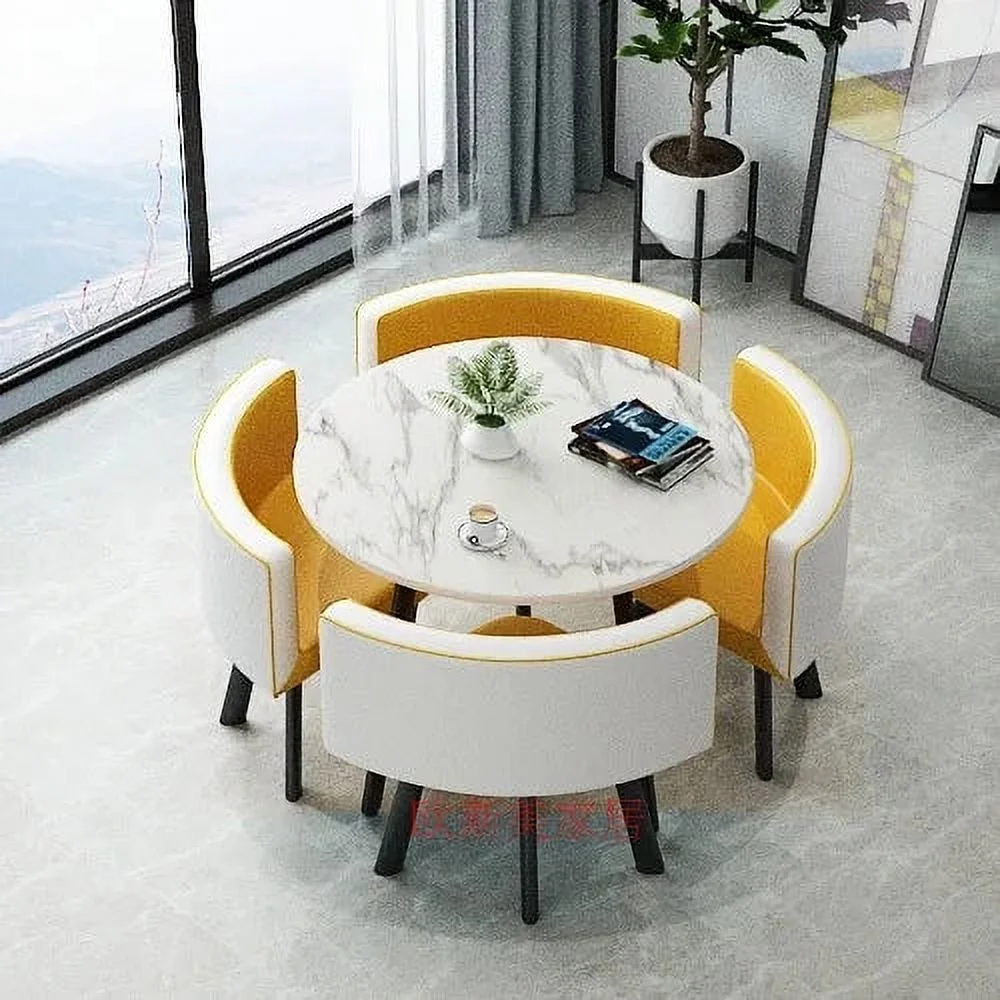 Center Set 4 Chairs Dining Tables Coffee Marble Kitchen Furniture Office Dinning Table Luxury Mesas De Jantar Furniture GPF11XP