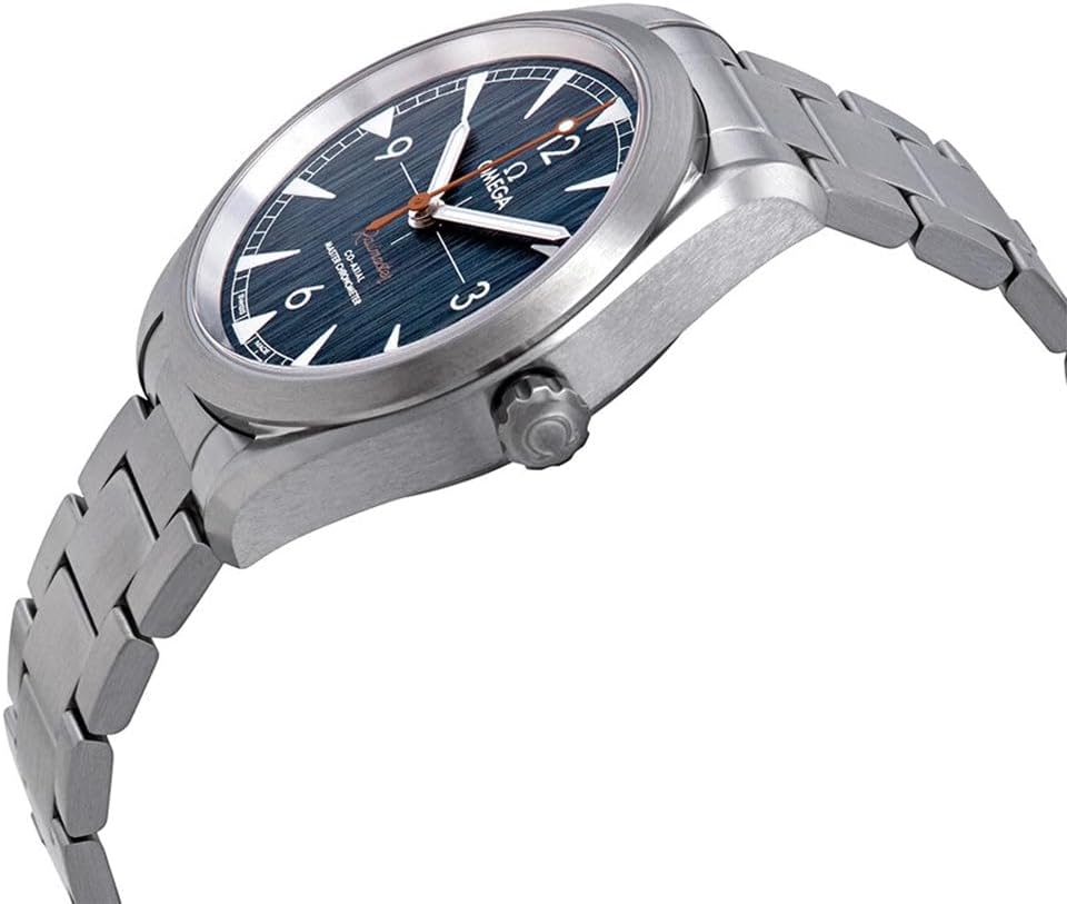 Omega Seamaster Railmaster Automatic Chronometer Blue Dial Men's Watch 220.10.40.20.03.001