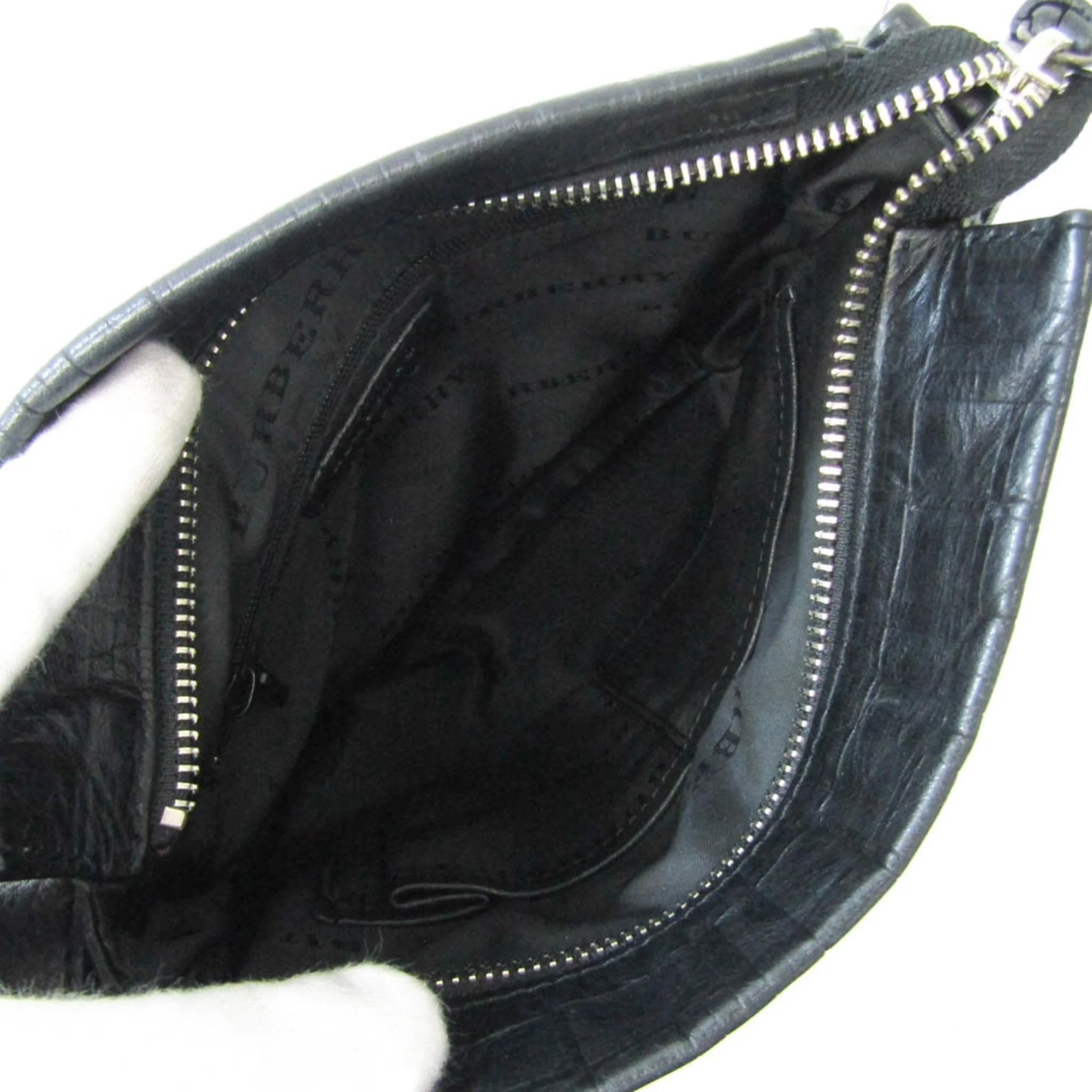 Pre-Owned Burberry Women's Leather Shoulder Bag Black (Good)