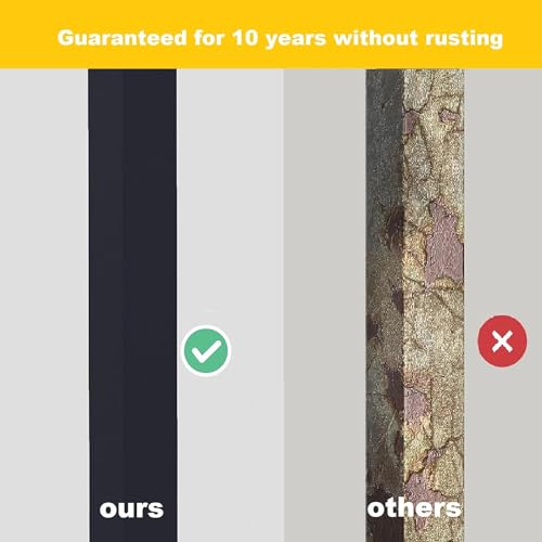 Metty Metal Hand Rails for Outdoor Steps,3 Step Stair Handrail & Indoor Stair Railing Kit，Black Railings for Outdoor Steps and Hand Rails for Seniors for Porch Railing & Deck Hand Rail(1-3 Step)