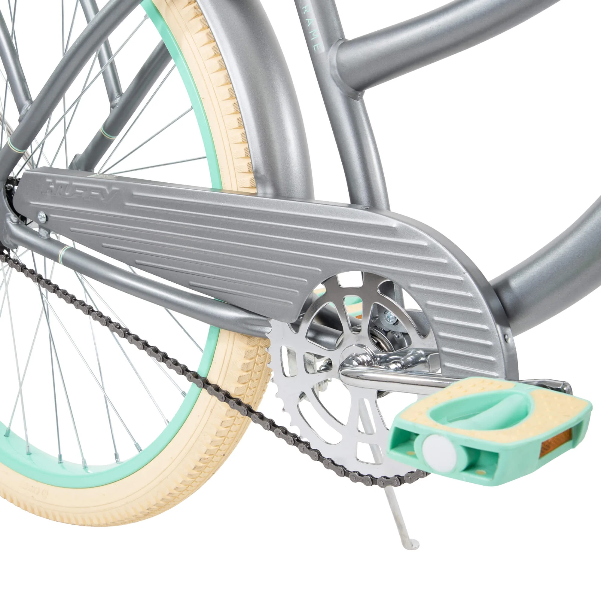 Huffy, Nel Lusso Classic Cruiser Bike with Perfect Fit Frame, Women's, Gray, 26