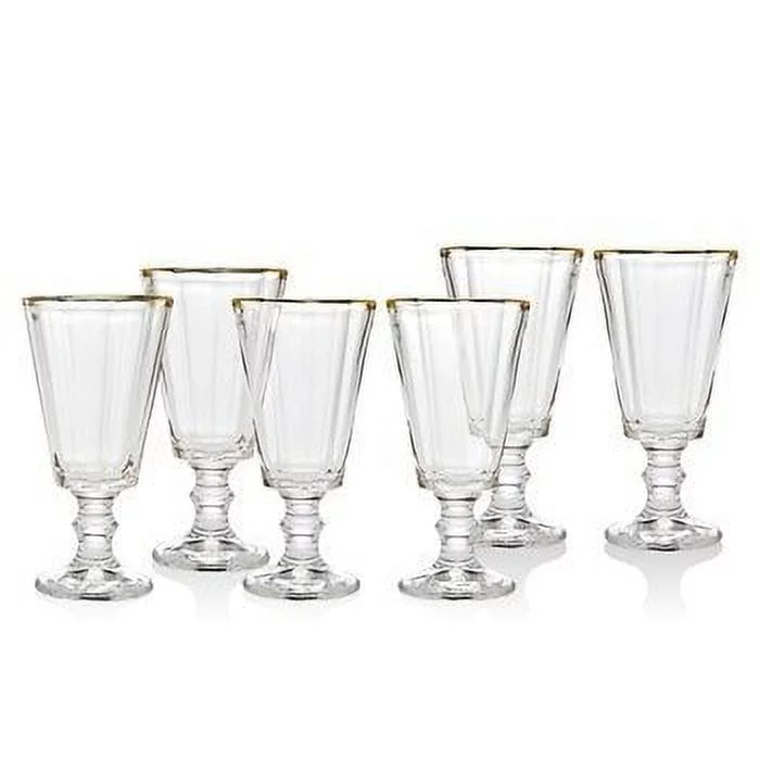 Godinger 48269 2 oz Grandeur Gold Band Shots Glasses - Set of 6