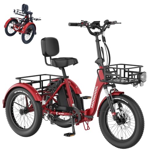 MOONCOOL Electric Trike, Electric Tricycle for Adults, 20