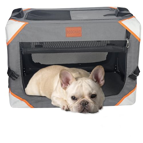 Collapsible Dog Crate-Portable Dog Crates for Small Medium Dogs,4-Door Portable Pet Travel Crate,Sturdy/Breathable/Comfortable,Indoor & Outdoor & Car Back Seat;Soft Dog Blanket