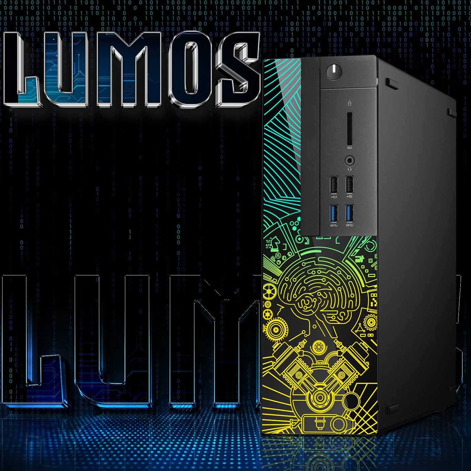 Restored Lumos 8 Gaming Desktop PC, Intel Core i5, 16GB RAM, 512GB SSD, GT 1030 2GB DDR5 Graphics Card, 22 inch 75hz Monitor, RGB Front Panel 385 Patterns, RGB Kit, Win 10 Pro (Refurbished)
