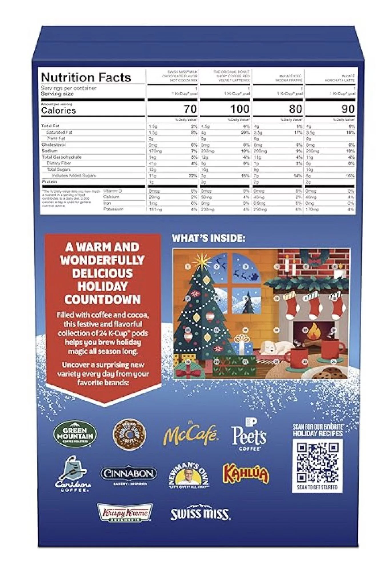 Keurig Advent Calendar Variety Pack, Single Serve K-Cup Pods, 24 Count 2023