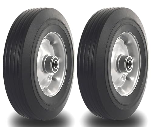 10-Inch Solid Rubber Tire Wheels Replacement 4.10/3.50-4