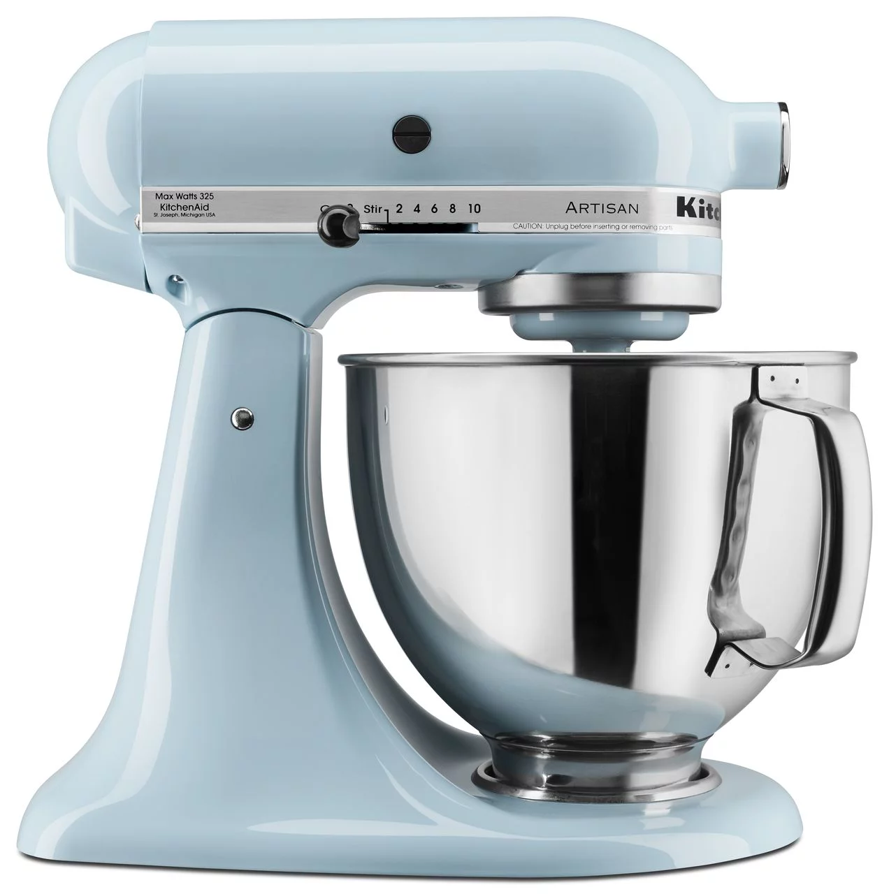KitchenAid KSM150PSGB Artisan Series 5-Quart Mixer, Glacier Blue