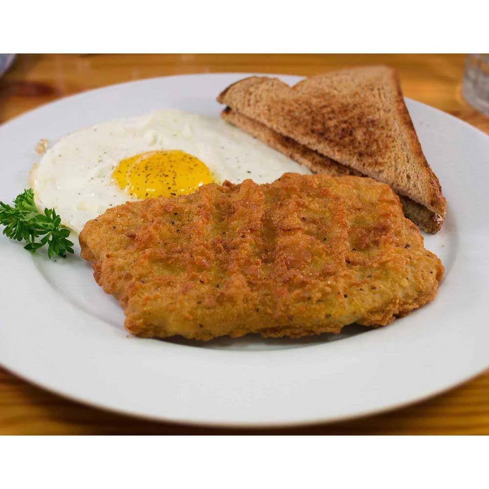 American Foods Group Kings Command Foods Southern Style Raw Breaded Beef, 8 Ounce - 20 per Case.