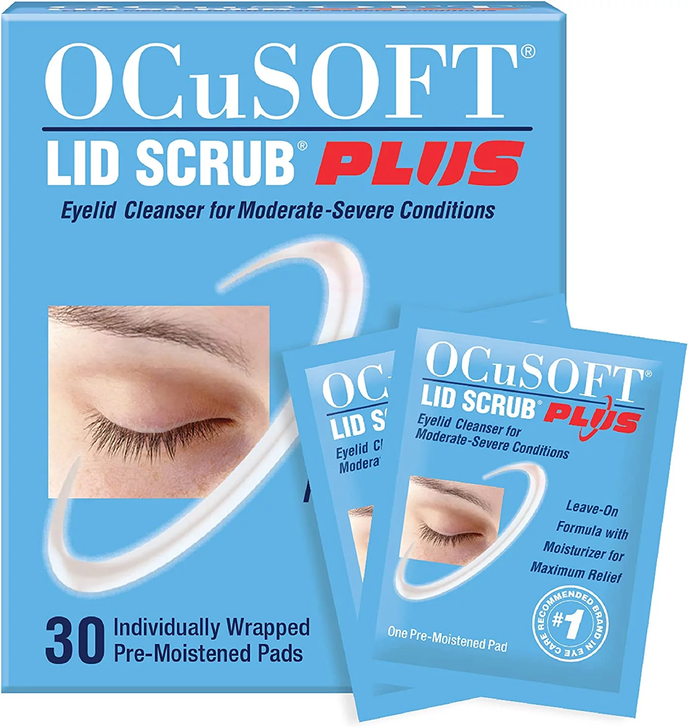 OCuSOFT Plus Eyelid Cleanser Pads 30 Each (Pack of 2)