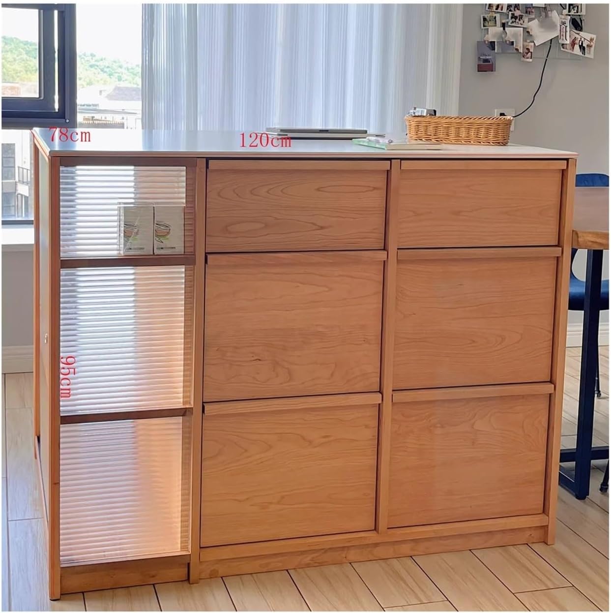 Kitchen Island Freestanding Island Restaurant Bar Dining Table Kitchen Sideboard Cabinet Mobile Kitchen Storage Islands