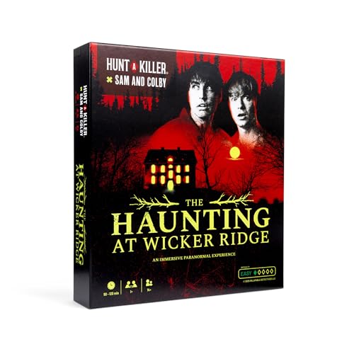 Hunt A Killer x Sam and Colby: The Haunting at Wicker Ridge – Immersive Paranormal Mystery Game, 90–120 Min Playtime, Ages 14+, Perfect for Fans of Ghost Hunting and Supernatural Thrillers