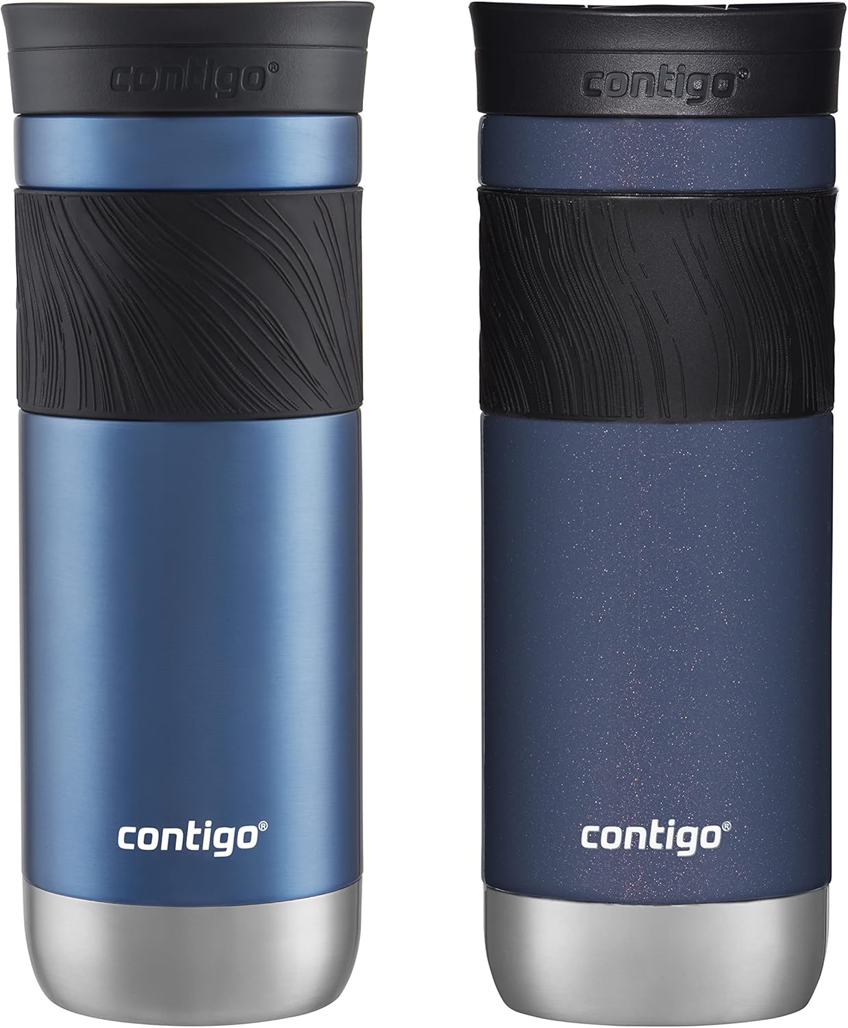 Contigo 20oz Vacuum-Insulated Stainless Steel Leak-Proof Travel Mug & Jackson Chill 2.0 Vacuum-Insulated Stainless Steel Water Bottle, Secure Lid Technology