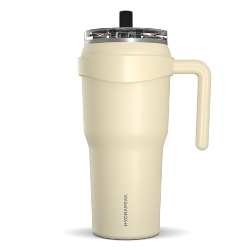 Hydrapeak Roadster 40oz Stainless Steel Tumbler Double Wall Vacuum Insulated Water Bottle With Handle And 2 in 1 Straw Lid (Aqua)