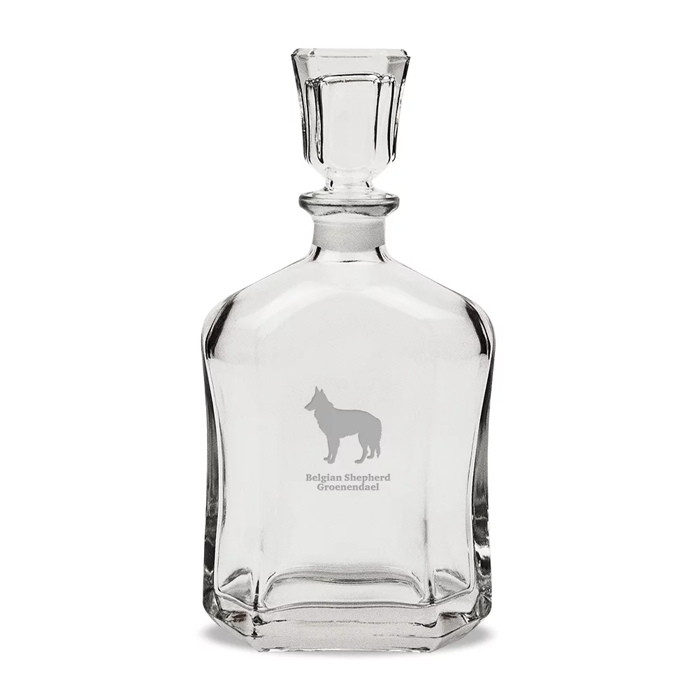 Belgian Shepherd Groenendael 23.75 oz Classic Whiskey Decanter