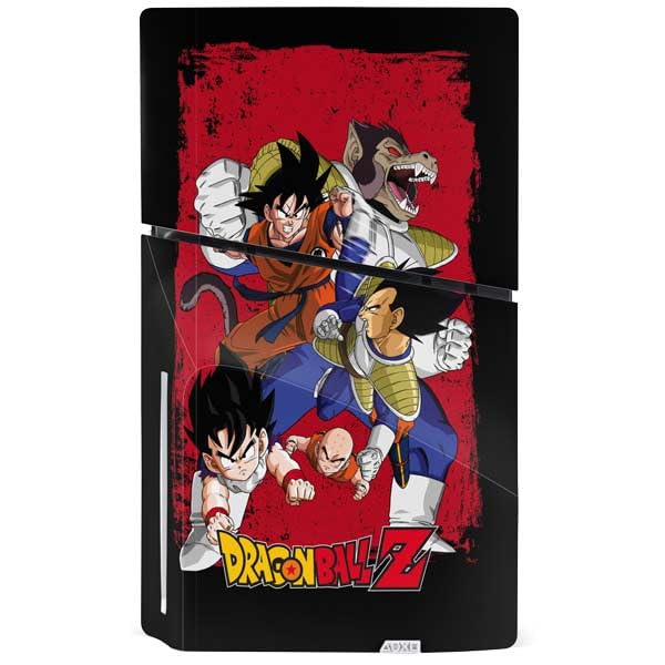 Skinit Decal Gaming Skin Compatible with PS5 Slim Disk Console - Officially Licensed Dragon Ball Z Goku Iconic Kanji Symbol Design