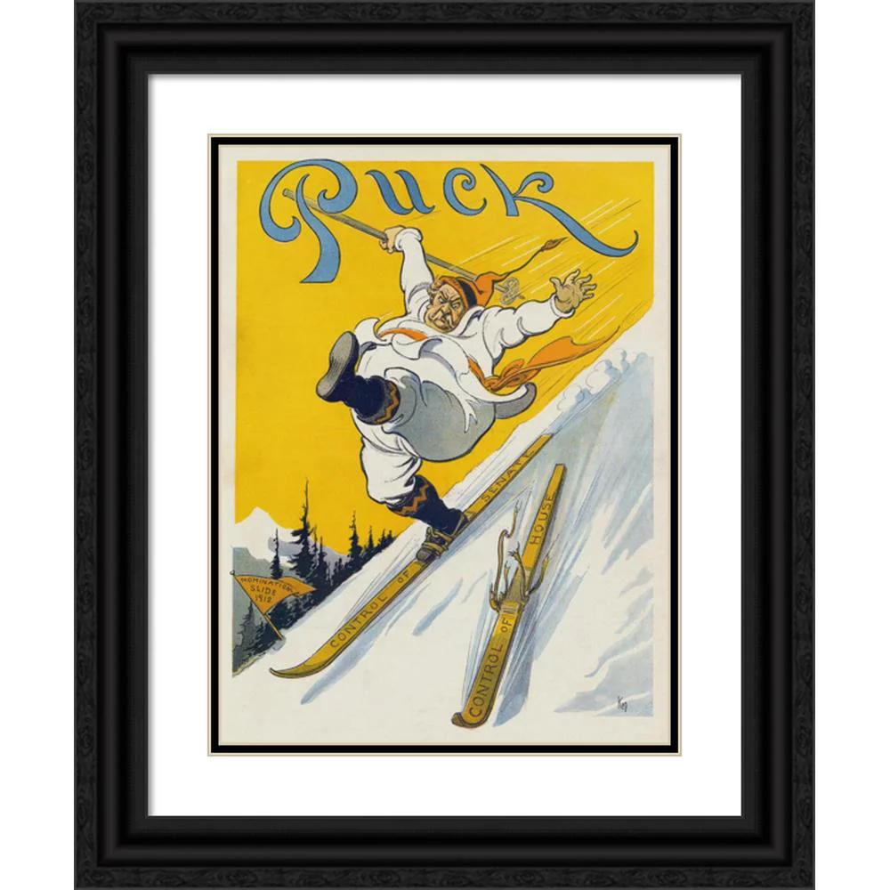 James Montgomery Flagg 15x18 Black Ornate Wood Framed Double Matted Museum Art Print Titled - Don't Make Me Cry, I’M Very Near it (1910)