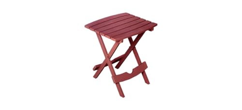 Adams Manufacturing 8500-26-3700 Plastic Quik-Fold® Side Table, Cherry Red