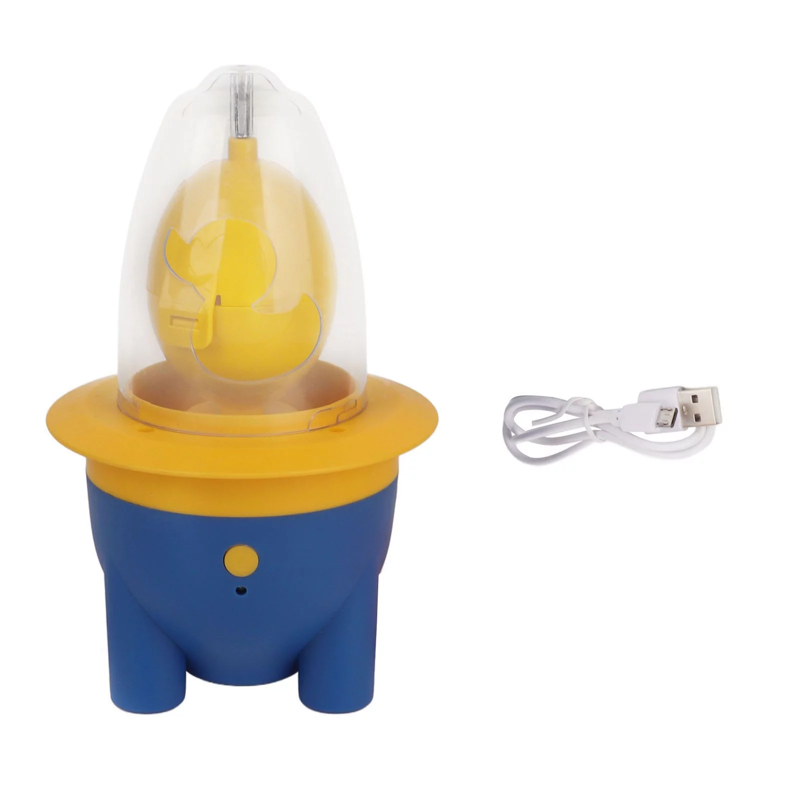 Egg Scrambler Shaker Homogenizer Golden Maker Spinner Portable Electric Lovely Mini USB Charging for Kitchen(Blue)