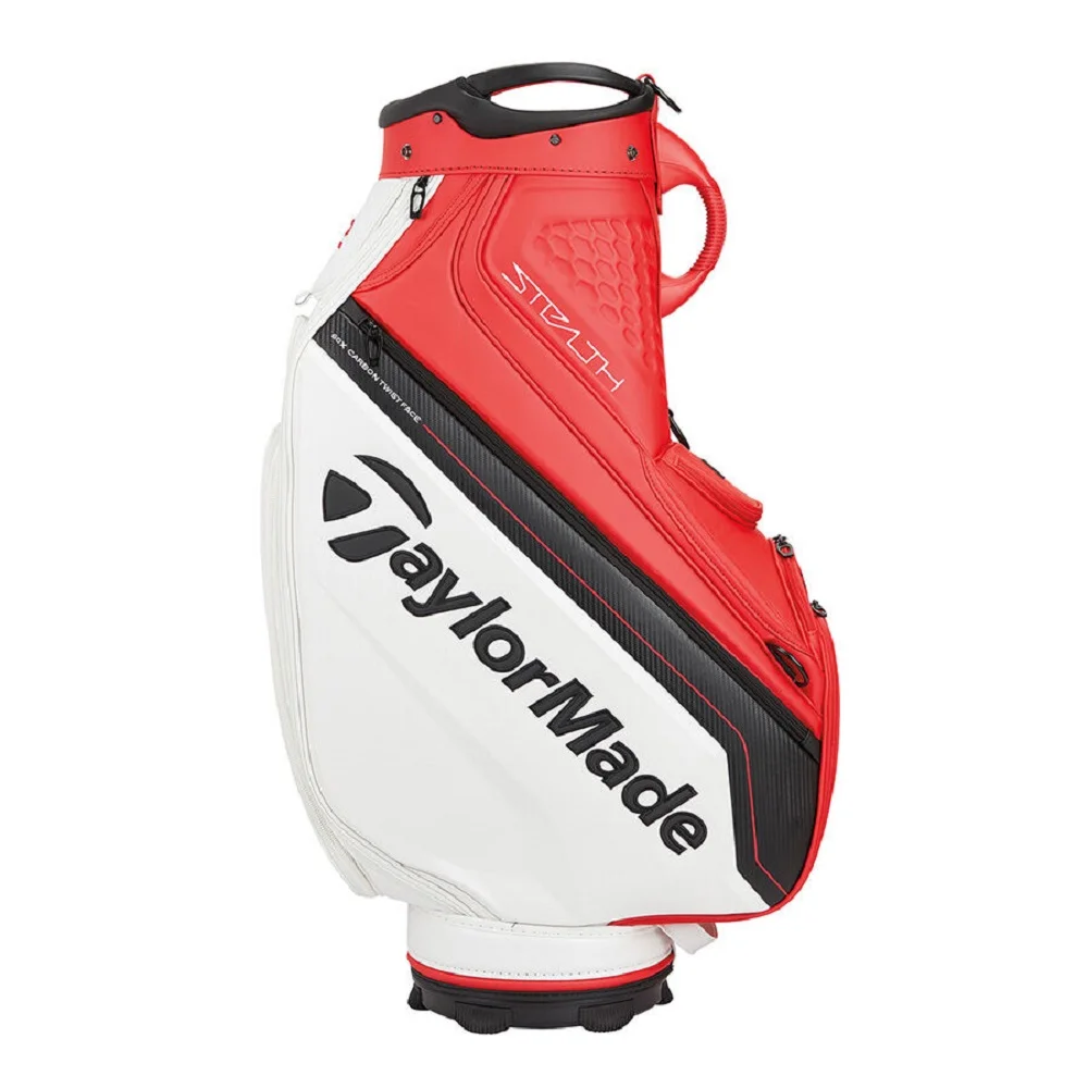 TaylorMade Tour Staff Golf Bag - Red/Black/White - New 2023