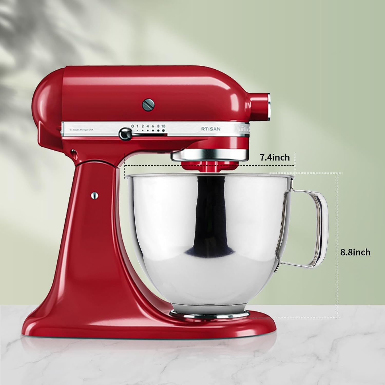 Stainless Steel Mixer Bowl 5QT Compatible with KITCHENAID TILT-HEAD STAND MIXERS 4.5-5 Quart, 5 Quart mixing bowl replacement