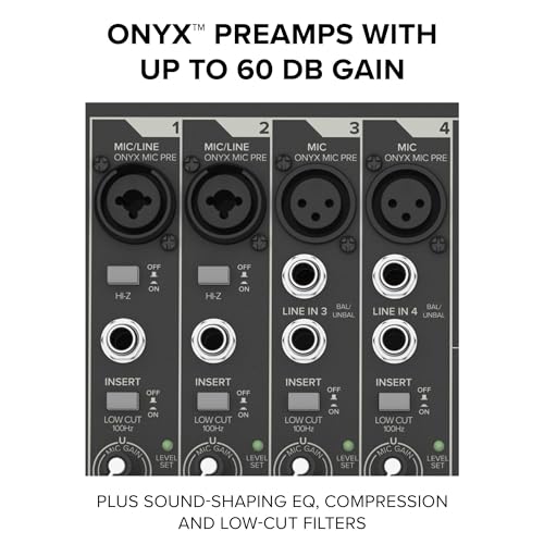 Mackie ProFX10 Go Battery-powered 10-channel Mixer with USB and Enhanced Effects