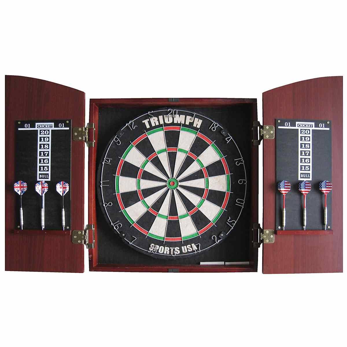 Triumph Sports USA Wellington Bristle Dartboard Cabinet