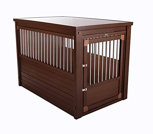 New Age Pet ecoFLEX Pet Crate/End Table, Small, Espresso 23.8