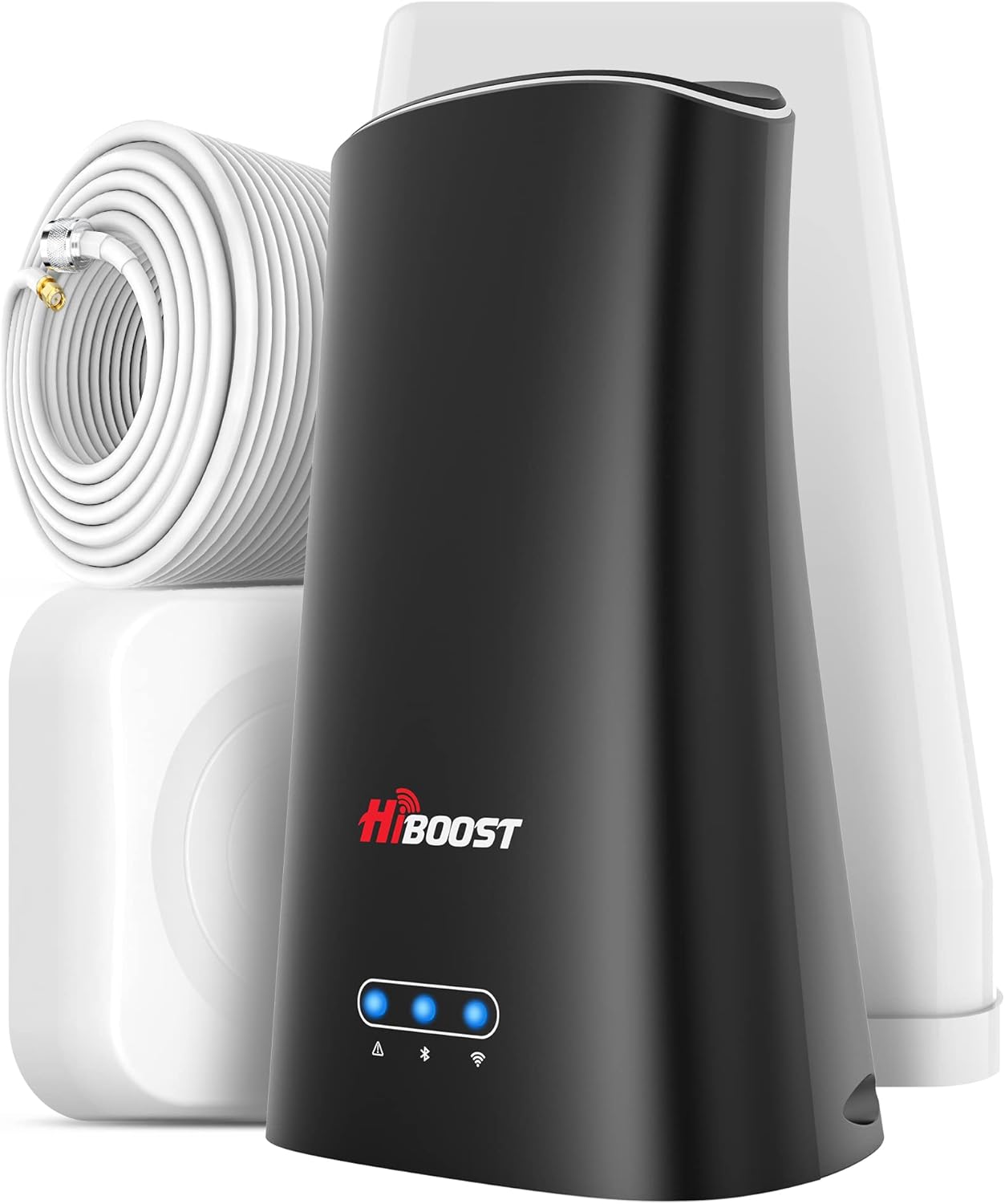HiBoost Cell Phone Signal Booster for Home, Up to 3,000 Sq. Ft, Boosts 5G/4G LTE, All US Carriers - Verizon, AT&T, T-Mobile, Sprint & More, FCC Approved