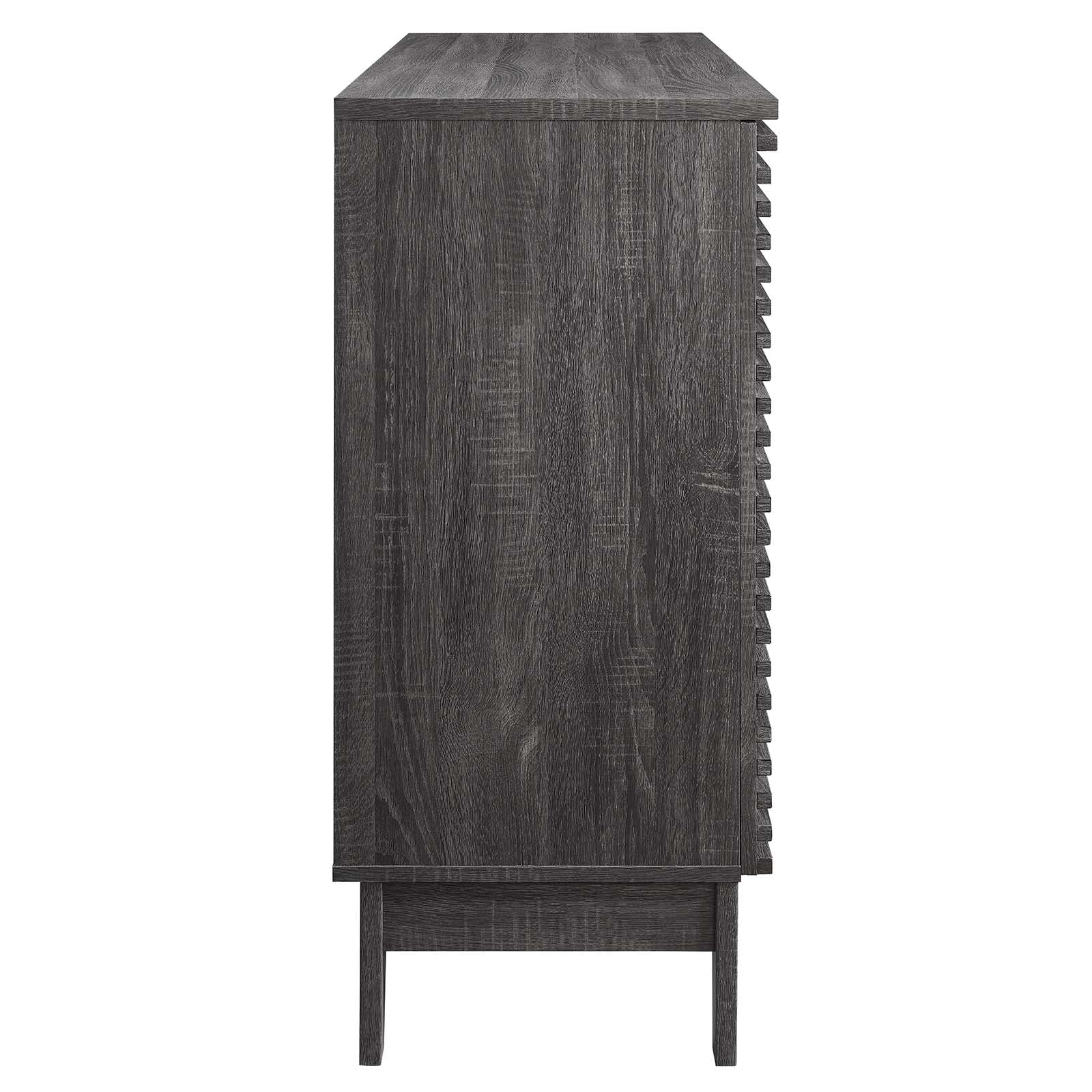 Modway Render Bar Cabinet in Charcoal