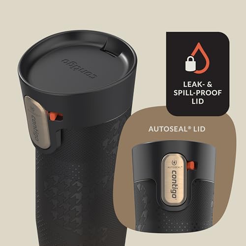 Contigo AUTOSEAL West Loop Vacuum-Insulated Stainless Steel Travel Mug with Easy-Clean Lid 20 oz Sake