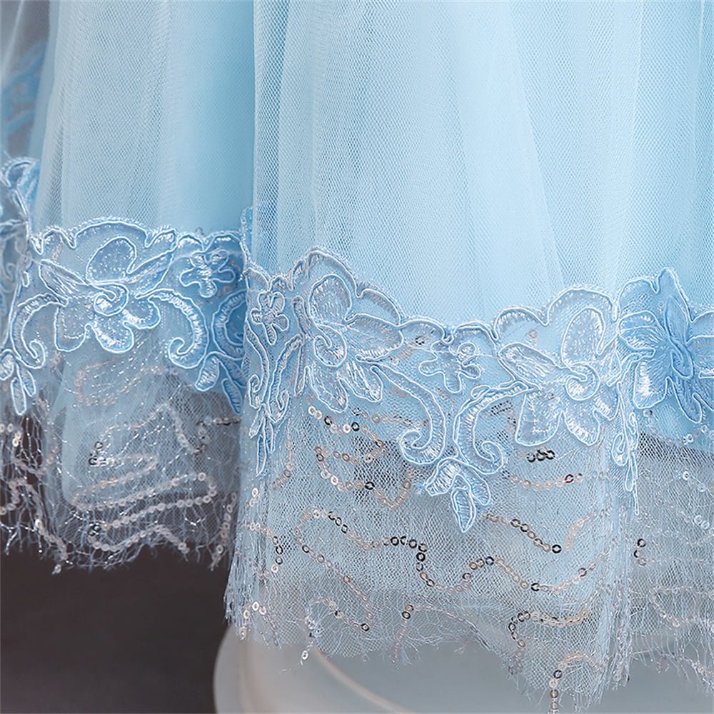 KAWELL Princess Cinderella Blue Toddler Girls Costume Dress Up