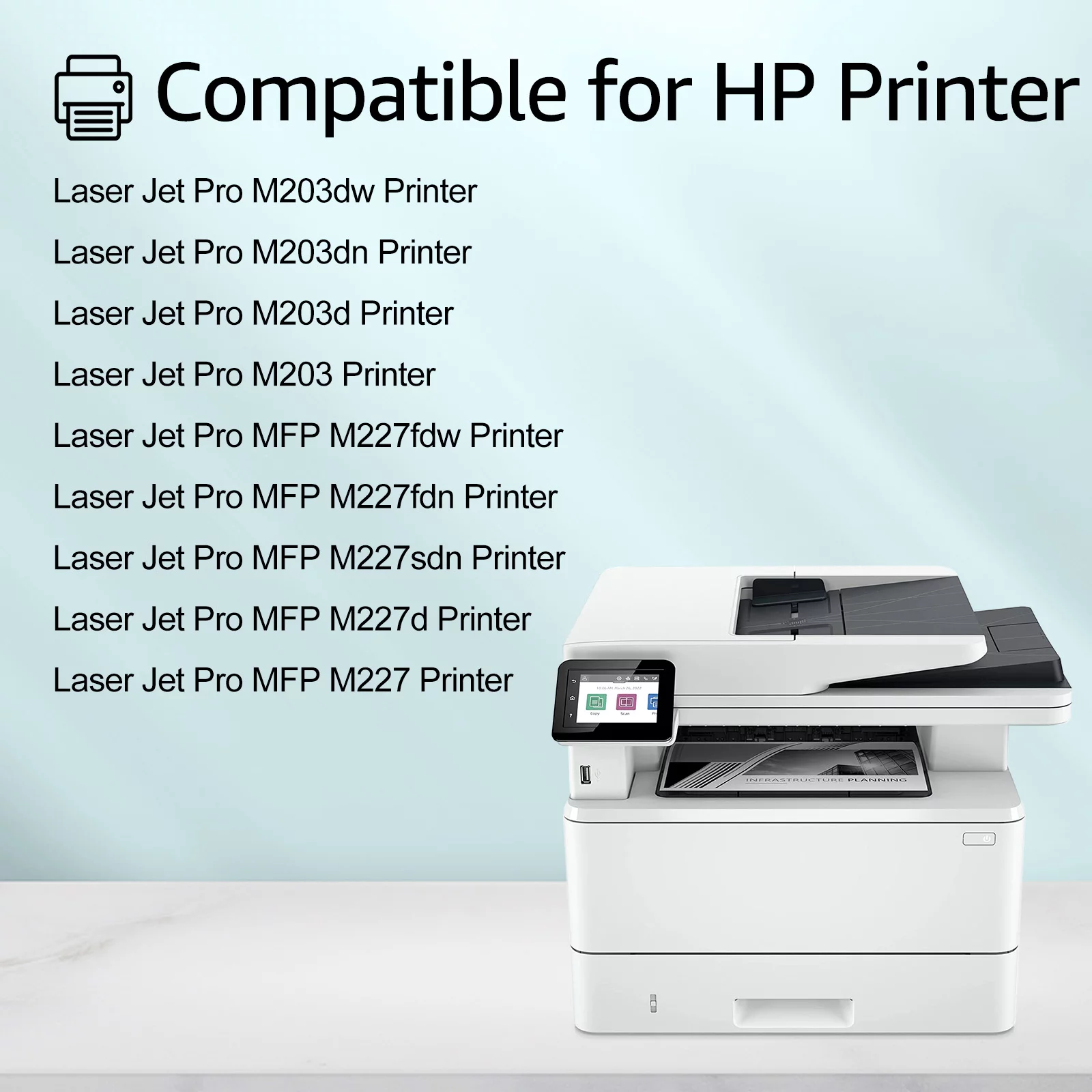 GREENCYCLE 2 Pack Compatible for HP 30A CF230A Black Toner Cartridge Replacement with LaserJet Pro M203dw, M203dn, M203d, Laserjet Pro MFP M227fdn, M227fdw, M227sdn Printer