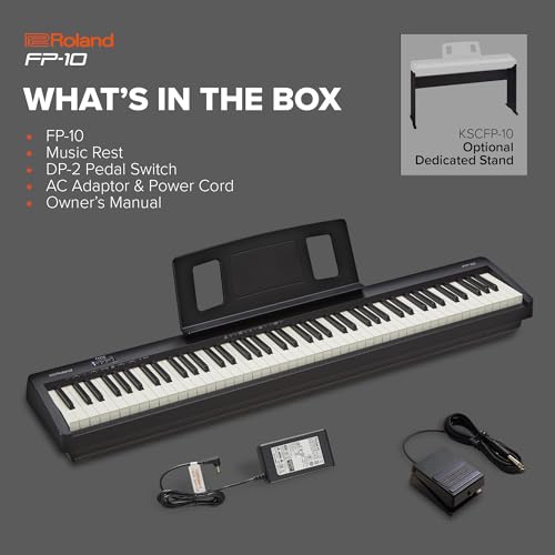 Roland FP-10 88-key Entry Level Digital Keyboard with Bluetooth