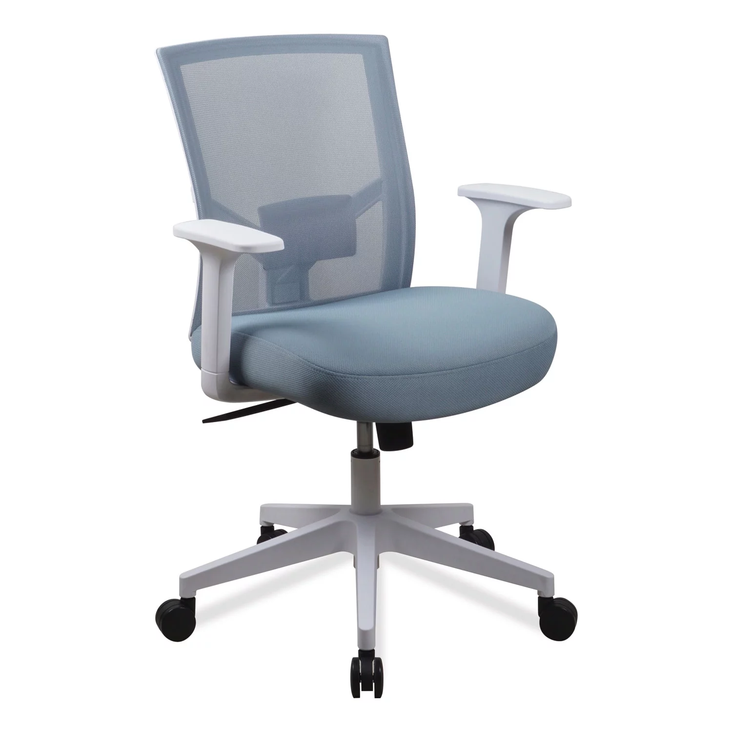 Workspace by Alera Mesh Back Fabric Task Chair, Supports Up to 275 lb, Seafoam Blue