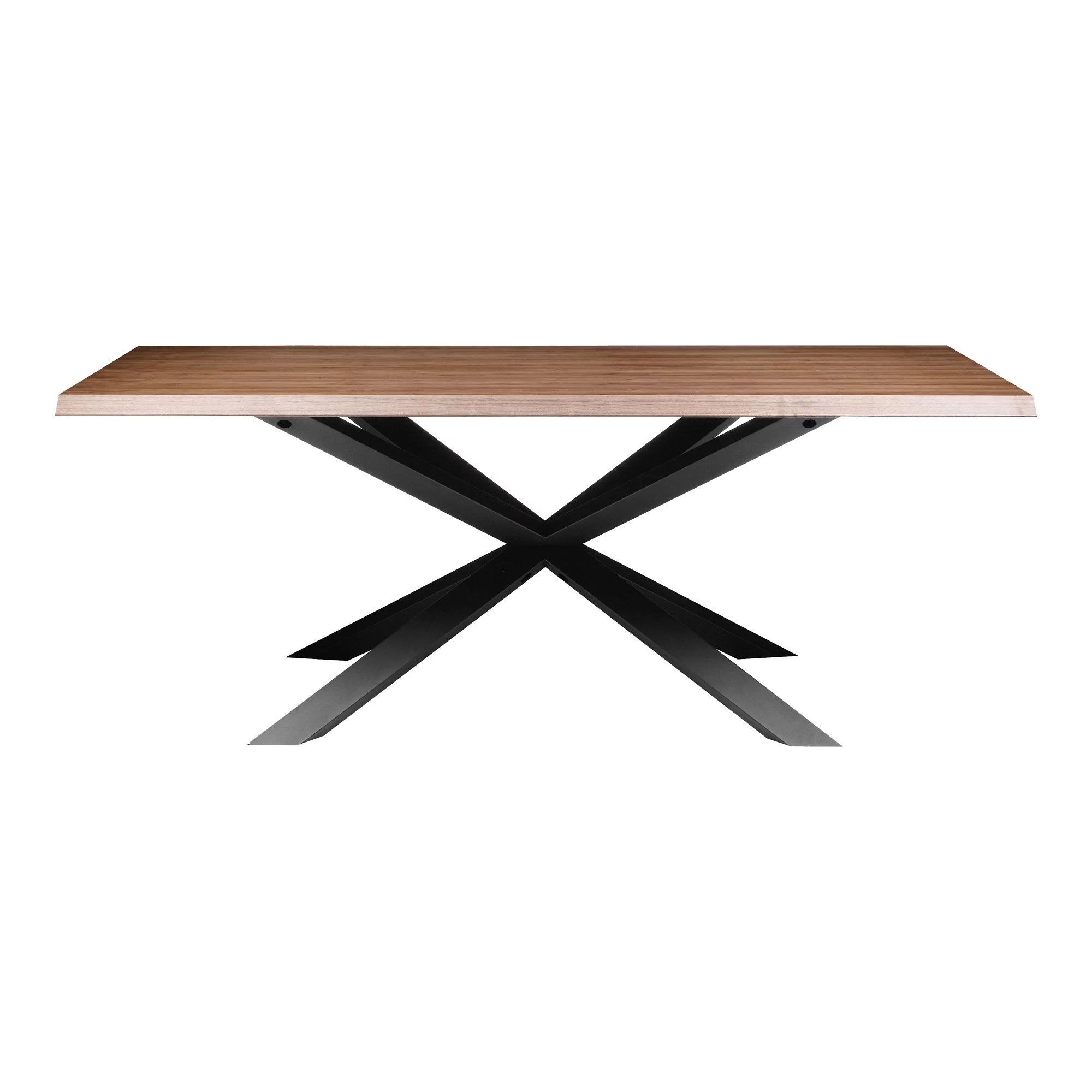 Oslo Dining Table Walnut-Color:Dark Brown,Style:Mid-century modern