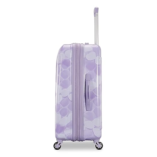American Tourister Moonlight Hardside Expandable Luggage with Spinner Wheels, Blue Terazzo, 2-Piece Set (20/28)