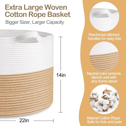 Extra Large Blanket Basket, 22