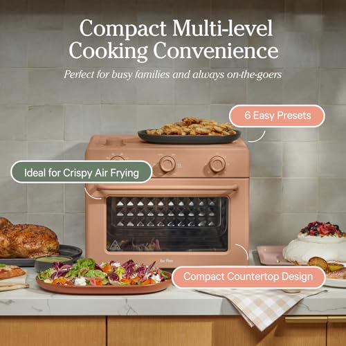 Our Place Wonder Oven | 6-in-1 Air Fryer & Toaster Oven with Steam Infusion | Compact, Countertop Friendly, Fast Preheat, Multifunctional | Air Fry, Toast, Roast, Bake, Reheat & Broil | Char