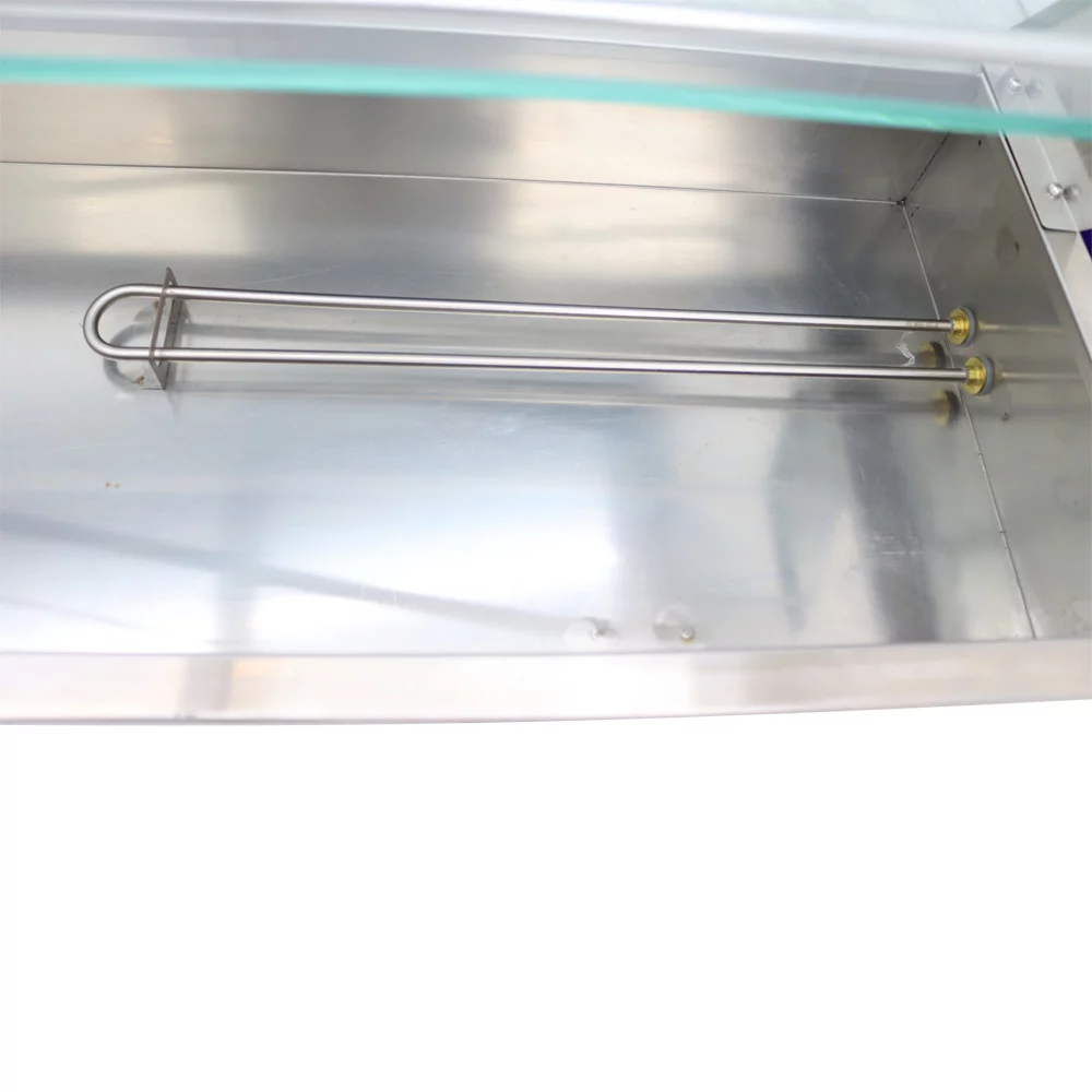 TECHTONGDA Electric Commercial Bain-marie Buffet Food Warmer Steam Table with Glass Guard 6-Pan