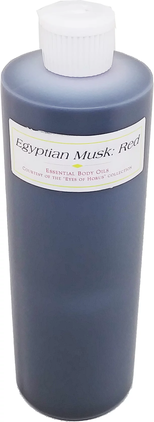 Egyptian Musk: Red Scented Body Oil Fragrance [Flip Cap - HDPE Plastic - Dark Red - 1 lb.]