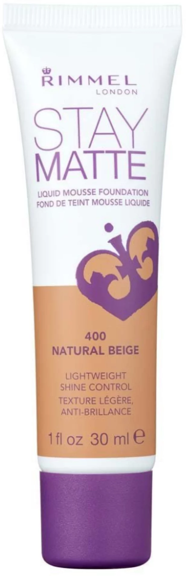 Rimmel Stay Matte Foundation, Natural Beige 1 oz (Pack of 4)