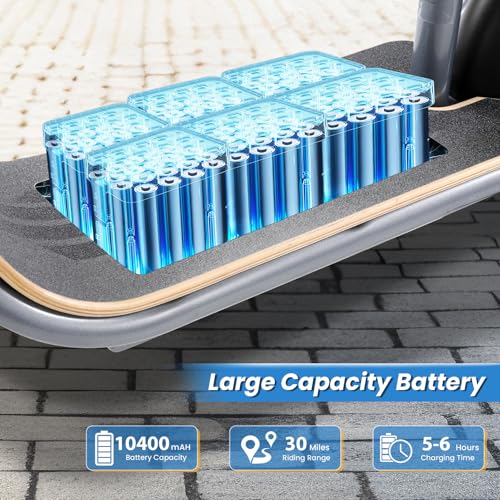 Caroma Peak 500W/800W/1200W Electric Scooter with Seat, 30 Miles Max Range Electric Scooter Adults&Teens, 48V Large Battery, 20MPH Top Speed Foldable Ebike, Adjustable E-Bike with Basket&Kid Seat