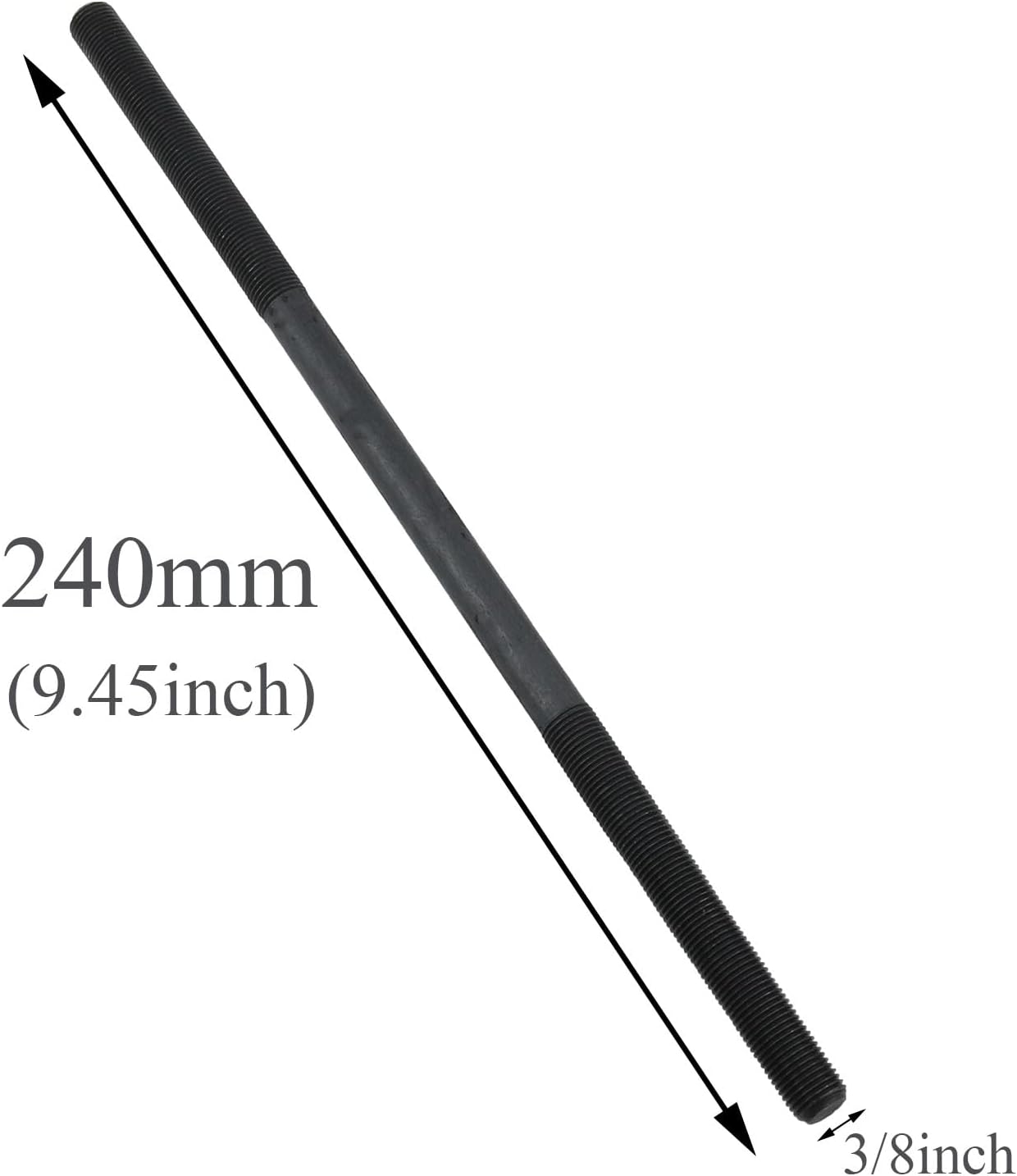 Bike axle 240 mm /9.45 in Bike Multi-Speed Rear hub axle 3/8 